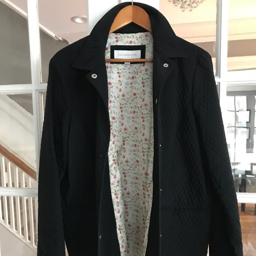 Lightweight black quilted jacket